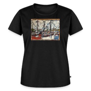 Snogebæk - Frauen Premium Bio T-Shirt - Schwarz - Vorne - Selfina (174cm)