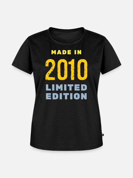 2010 - Frauen Premium Bio T-Shirt - Schwarz
