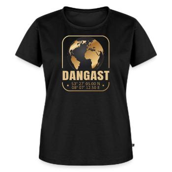Dangast - Frauen Premium Bio T-Shirt - Schwarz - Vorne - Selfina (174cm)