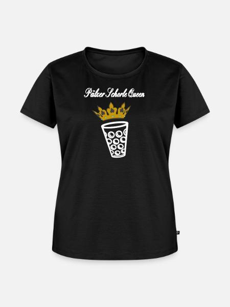 Schorle Queen Becher - Frauen Premium Bio T-Shirt - Schwarz