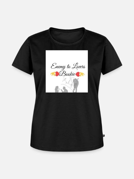 Enemy to lovers bookie design - Frauen Premium Bio T-Shirt - Schwarz