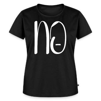 Gegen Nazis - Frauen Premium Bio T-Shirt - Schwarz - Vorne - Selfina (174cm)