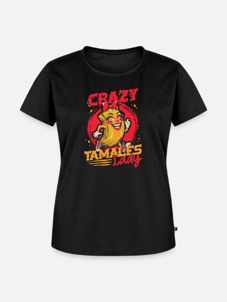 Tamale Crazy Tamales Lady - Frauen Premium Bio T-Shirt - Schwarz