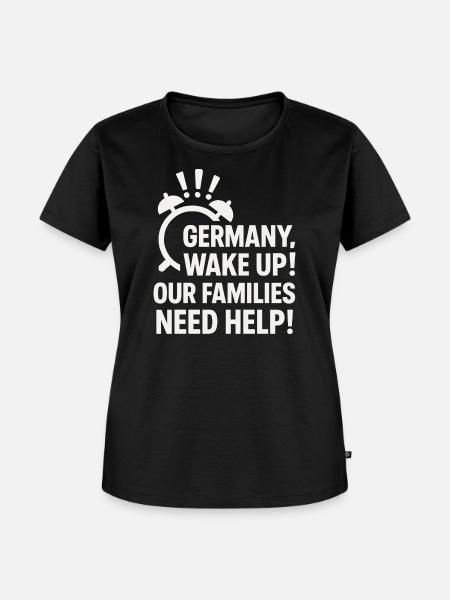 Deutschland, wach auf ! - Frauen Premium Bio T-Shirt - Schwarz