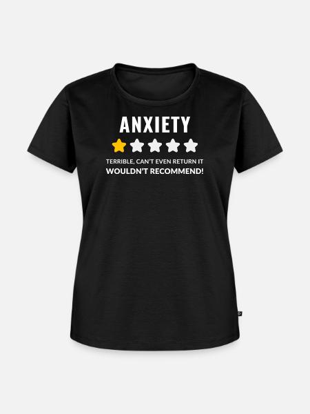 Ausdrucksstarkes Angstbewusstseinsdesign - Frauen Premium Bio T-Shirt - Schwarz