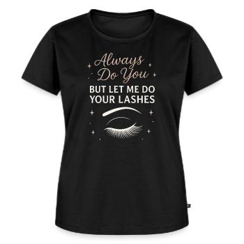 Das Leben ist besser mit einem Vogel - Frauen Premium Bio T-Shirt - Schwarz - Vorne - Selfina (174cm)