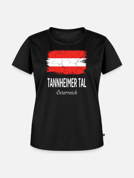Tannheimer Tal - Frauen Premium Bio T-Shirt - Schwarz