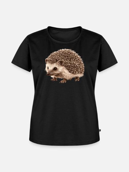 Igel - Frauen Premium Bio T-Shirt - Schwarz