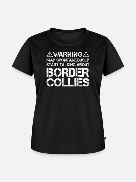 Border Collie - Frauen Premium Bio T-Shirt - Schwarz