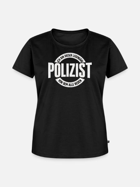 Legendärer Polizist - Frauen Premium Bio T-Shirt - Schwarz