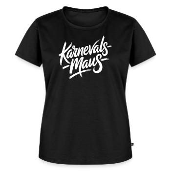 Karnevalsmaus Karneval Köln Kölner Karnevals Maus - Frauen Premium Bio T-Shirt - Schwarz - Vorne - Selfina (174cm)
