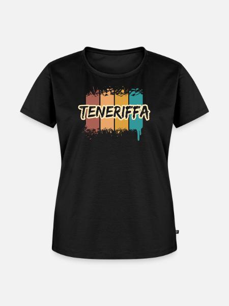 Teneriffa Teneriffa - Frauen Premium Bio T-Shirt - Schwarz