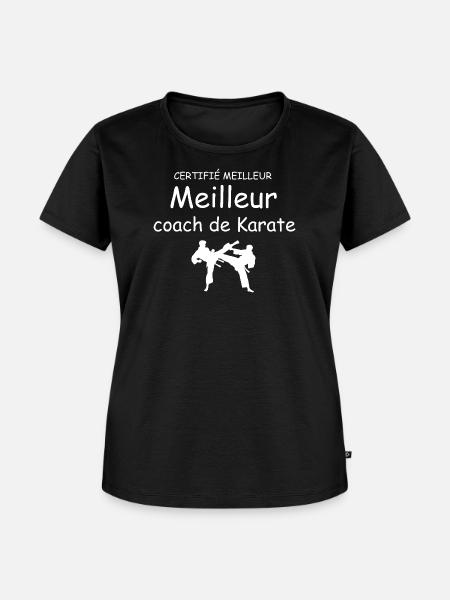 Bester zertifizierter Karate-Trainer - Frauen Premium Bio T-Shirt - Schwarz