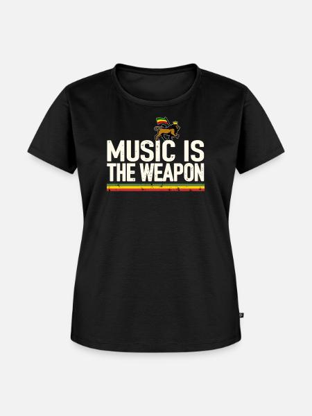 Reggae Music - Frauen Premium Bio T-Shirt - Schwarz