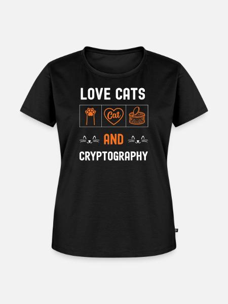 Chats und Kryptographie - Frauen Premium Bio T-Shirt - Schwarz