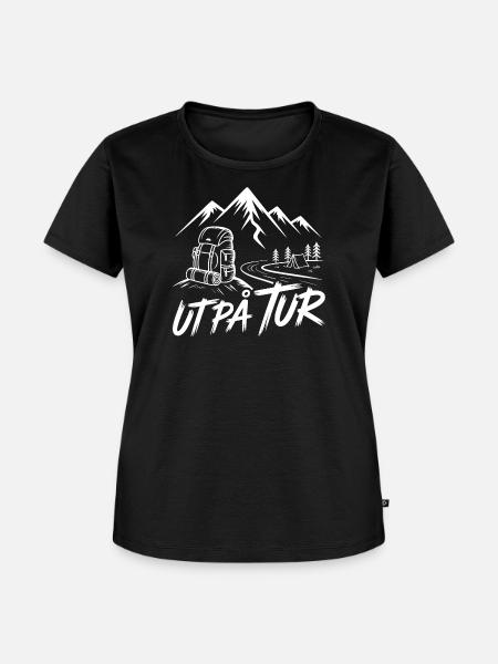 Bergwanderung - Frauen Premium Bio T-Shirt - Schwarz