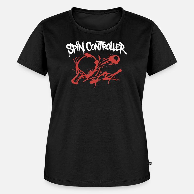 Spin Controller Graffiti - Frauen Premium Bio T-Shirt - Schwarz