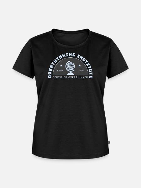 Überdenkendes Institut-Emblem - Frauen Premium Bio T-Shirt - Schwarz