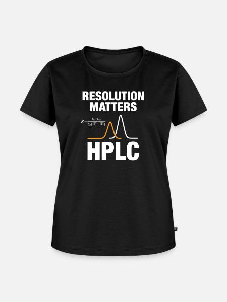 HPLC Peak Resolution Performance Chromatography - Frauen Premium Bio T-Shirt - Schwarz
