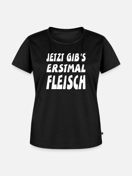 Fleisch - Frauen Premium Bio T-Shirt - Schwarz