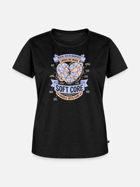 Handle With Care - Frauen Premium Bio T-Shirt - Schwarz