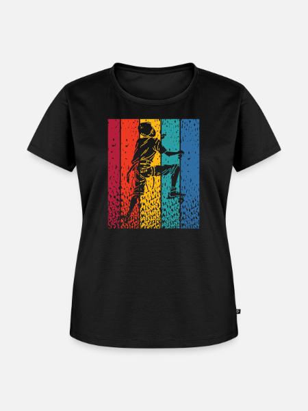 Boulderer Boulder Bouldern - Frauen Premium Bio T-Shirt - Schwarz