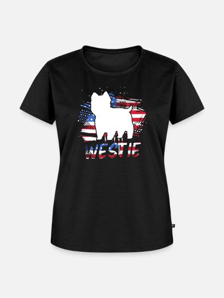West Highland Terrier - Frauen Premium Bio T-Shirt - Schwarz