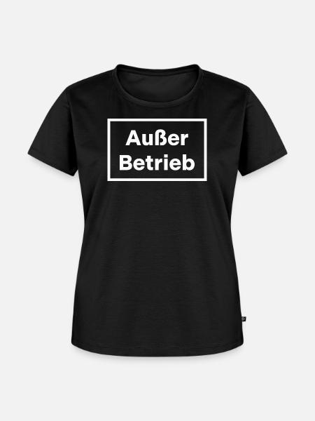 Außer Betrieb - Frauen Premium Bio T-Shirt - Schwarz