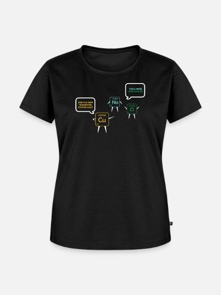 Chemielehrer Chemie Chemiker - Frauen Premium Bio T-Shirt - Schwarz