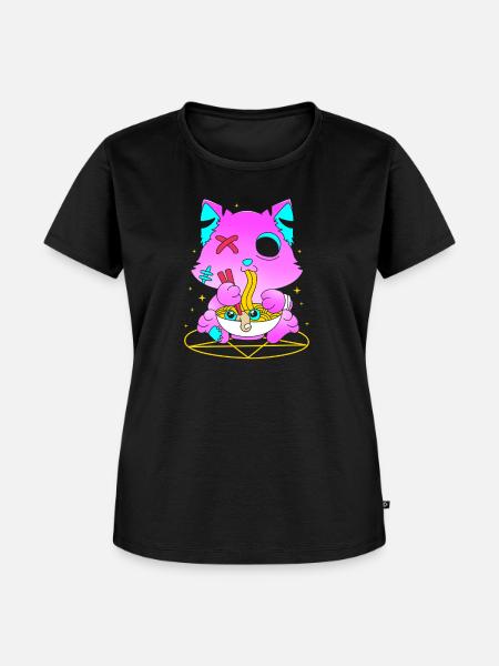 Pastell Gothic - Frauen Premium Bio T-Shirt - Schwarz
