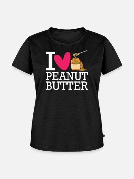Erdnussbutter - Frauen Premium Bio T-Shirt - Schwarz