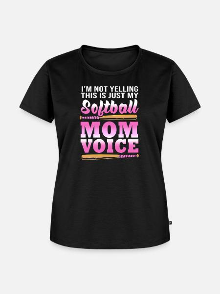 Softball Mutter Softball Mama - Frauen Premium Bio T-Shirt - Schwarz
