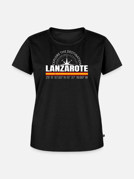 Lanzarote - Frauen Premium Bio T-Shirt - Schwarz