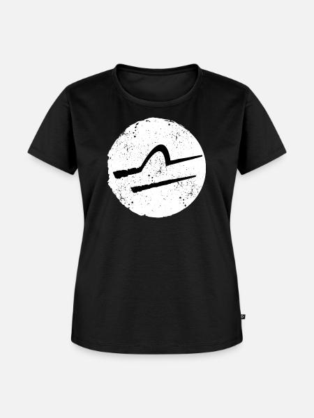 Sternzeichen Waage - Frauen Premium Bio T-Shirt - Schwarz