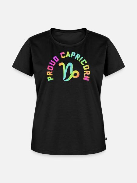 Sternzeichen Steinbock - Frauen Premium Bio T-Shirt - Schwarz