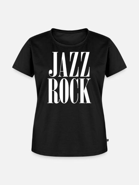 Jazz Rock Bold Logo - Frauen Premium Bio T-Shirt - Schwarz
