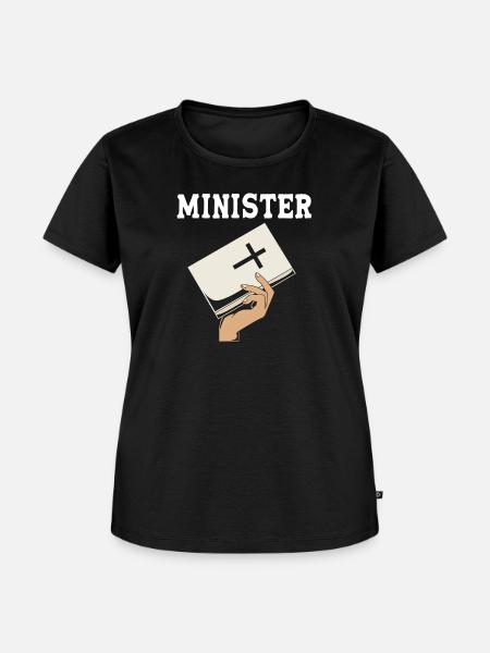 Pfarrer - Frauen Premium Bio T-Shirt - Schwarz
