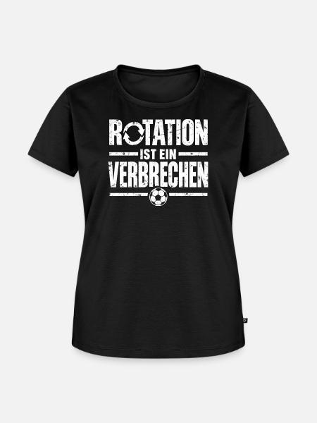 Rotation ist ein Verbrechen - Frauen Premium Bio T-Shirt - Schwarz