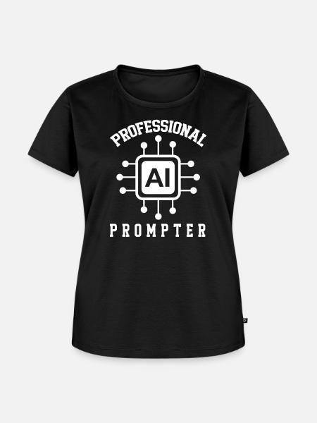 Professional prompter AI artificial intelligence - Frauen Premium Bio T-Shirt - Schwarz