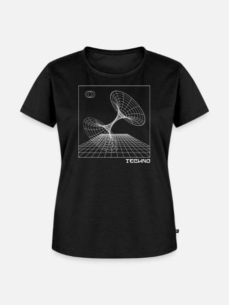 Techno-Musik - Frauen Premium Bio T-Shirt - Schwarz