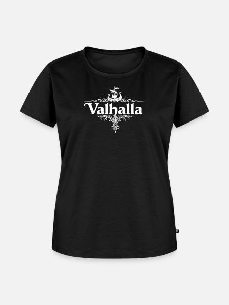 Valhalla - Frauen Premium Bio T-Shirt - Schwarz