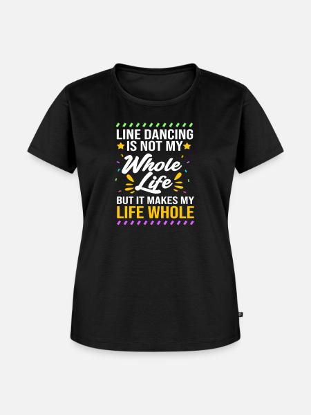 Linedance - Frauen Premium Bio T-Shirt - Schwarz