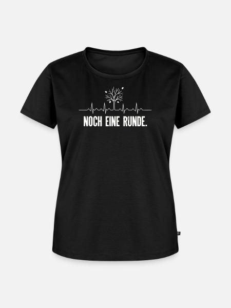 Noch Eine Runde Herzschlag Baum - Frauen Premium Bio T-Shirt - Schwarz