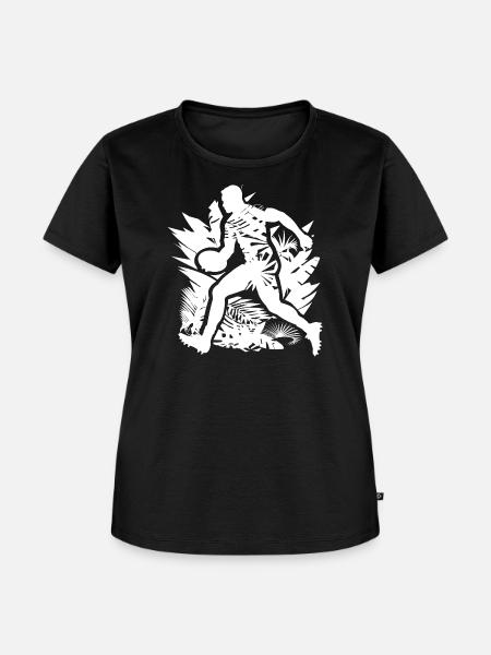 Rugby - Frauen Premium Bio T-Shirt - Schwarz