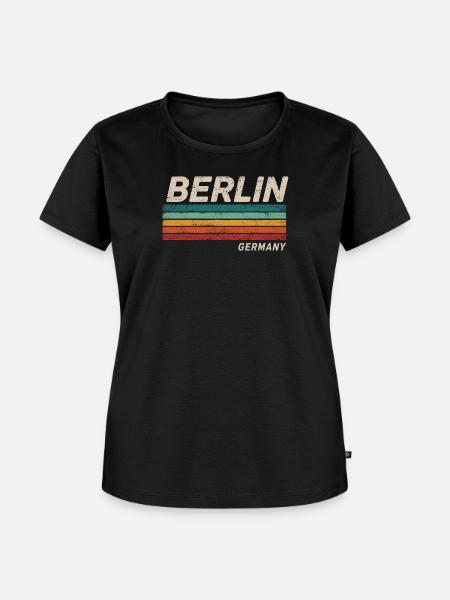 Berlin - Deutschland - Germany - Frauen Premium Bio T-Shirt - Schwarz
