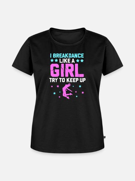 Breakdance - Frauen Premium Bio T-Shirt - Schwarz