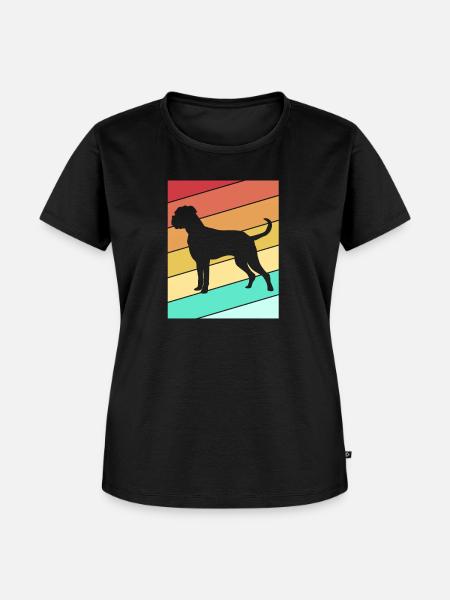 Boxer Hund - Frauen Premium Bio T-Shirt - Schwarz