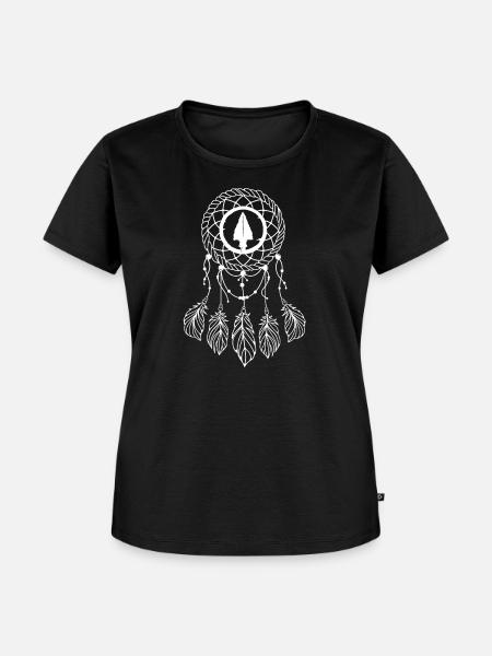 Indianer Ureinwohner Traumfänger Western - Frauen Premium Bio T-Shirt - Schwarz