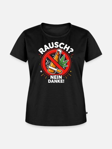 Anti Drogen - Frauen Premium Bio T-Shirt - Schwarz