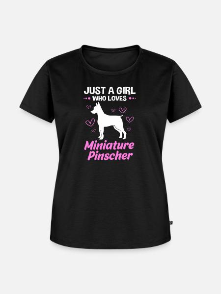 Zwergpinscher - Frauen Premium Bio T-Shirt - Schwarz